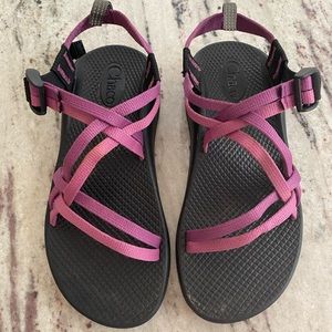 Pink/Purple Strapped Chacos
